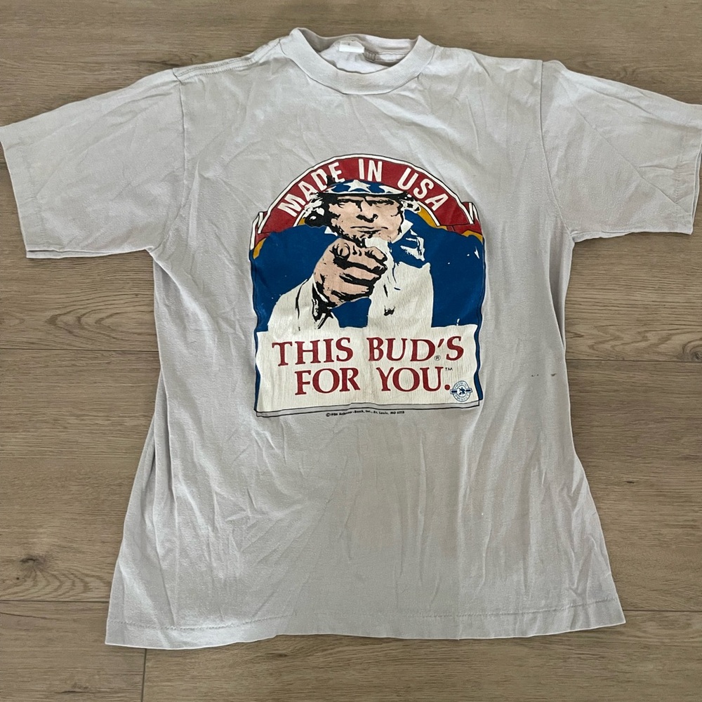 Vintage 1986 Budweiser Tshirt‎